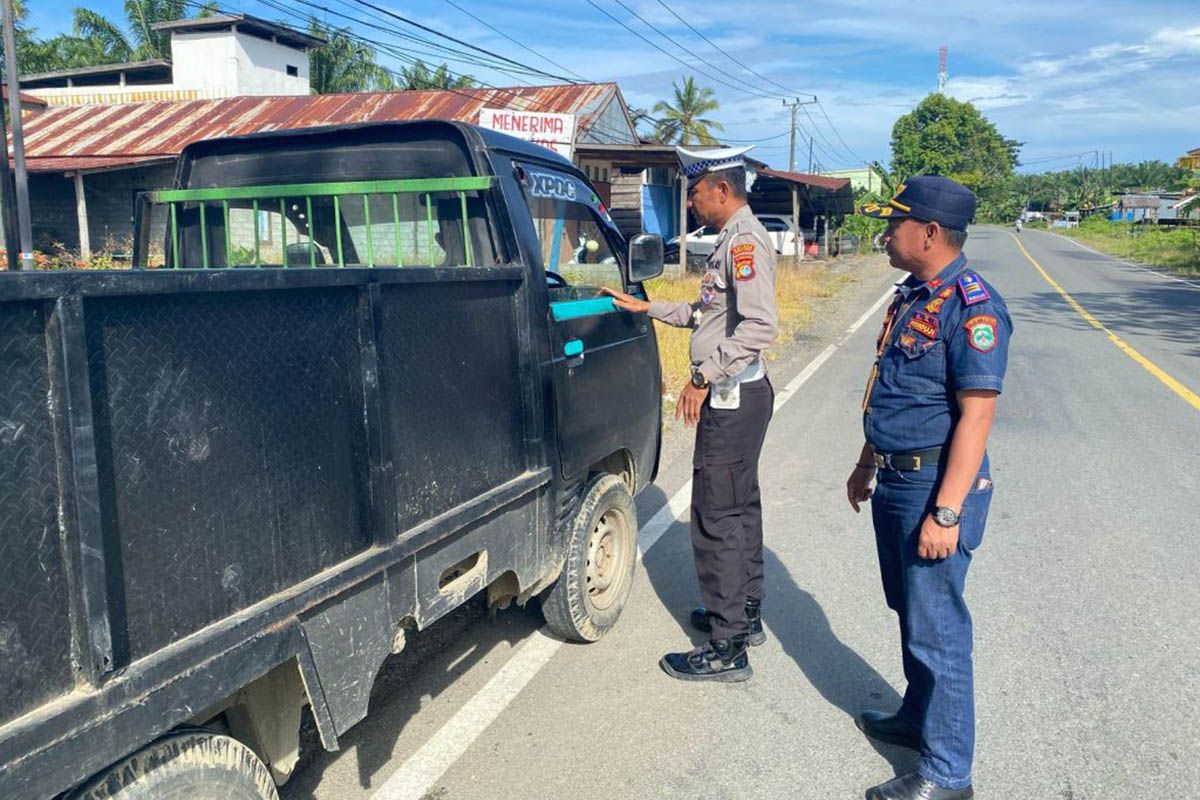 Sat Lantas Polres Mateng bersama Dishub Gelar Efektivitas Pelaksanaan Kebijakan di Jalan